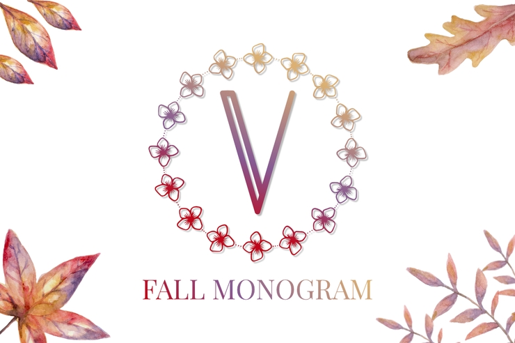 Fall Monogram字体 1