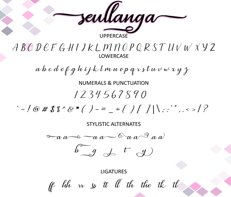 Seullanga Script字体 4