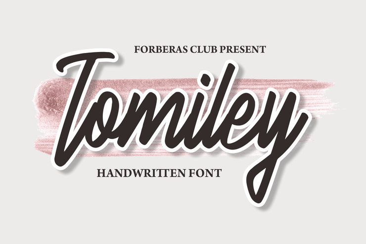 Tomiley字体 3