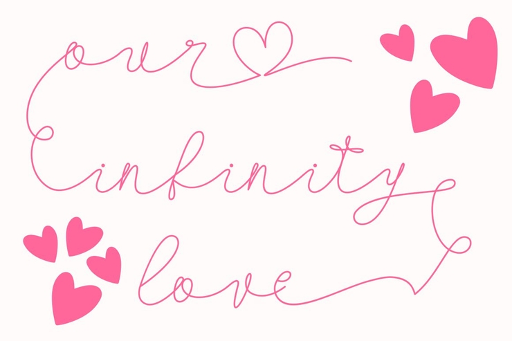 Our Infinity Love字体 1