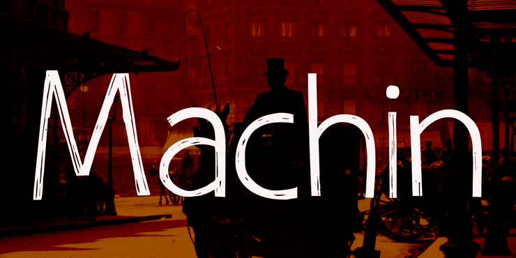 Machin字体 1