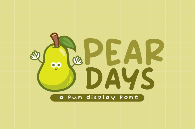 Pear Days字体 1