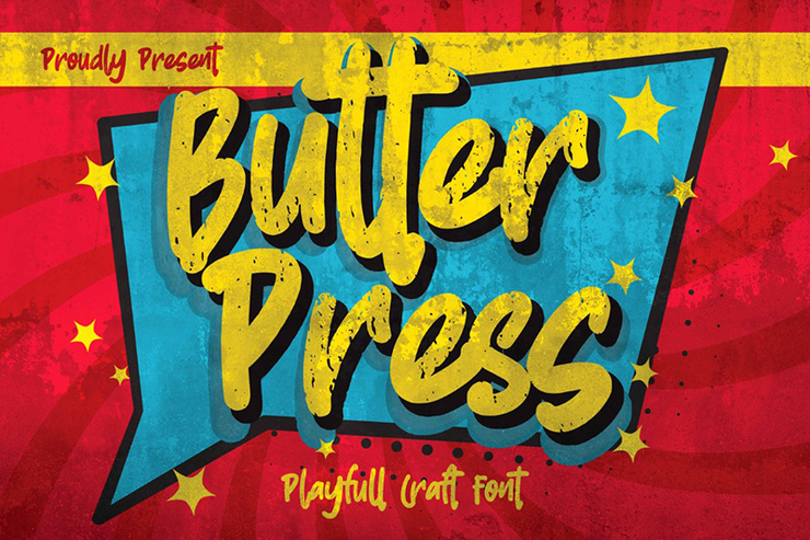 Butter Press字体 1