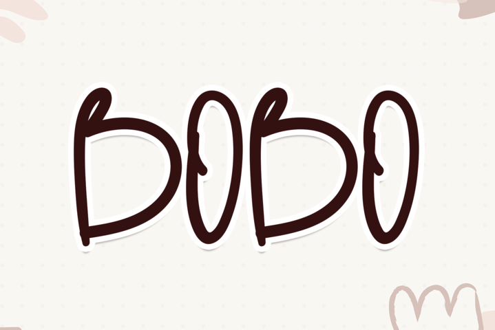 Bobo字体 8