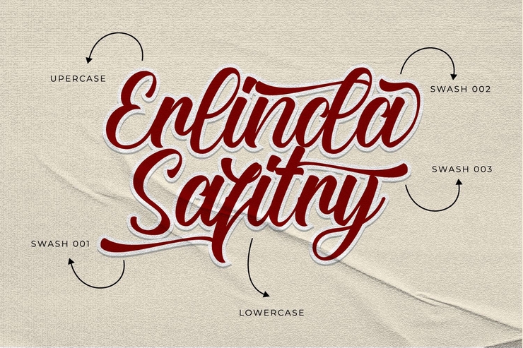 Erlinda Safitry字体 3