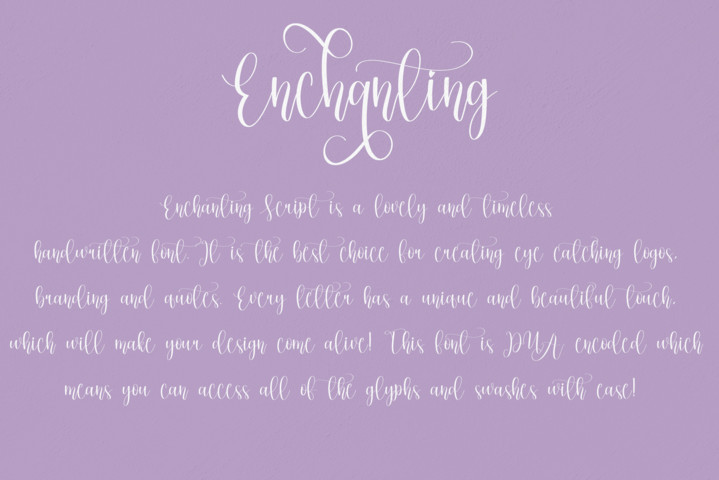Enchanting字体 7
