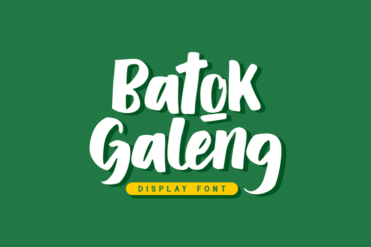 Batok Galeng字体 1