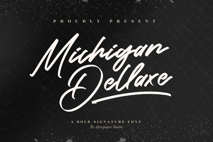 Michigan Dellaxe字体 7