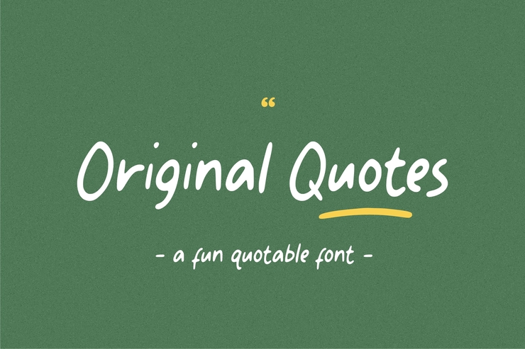 Original Quotes字体 1