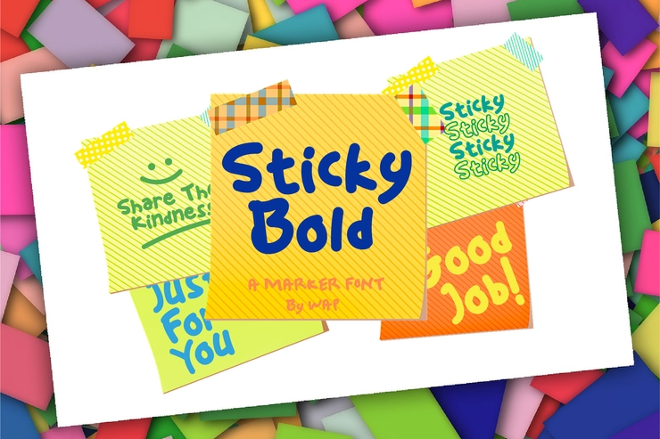 Sticky Bold字体 3