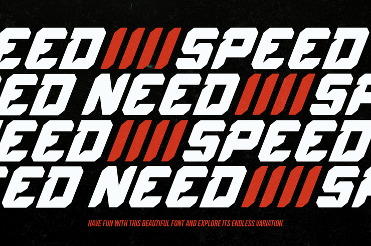 Speed Rush字体 6