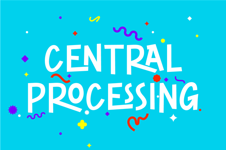 CENTRAL PROCESSING字体 5