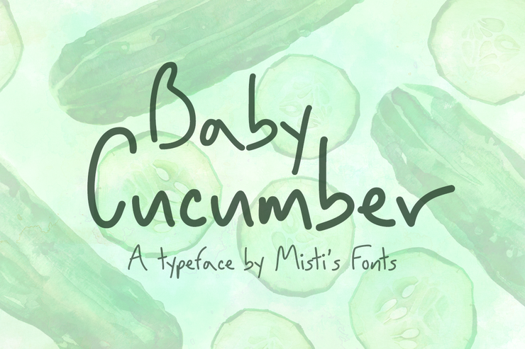 Baby Cucumber字体 1