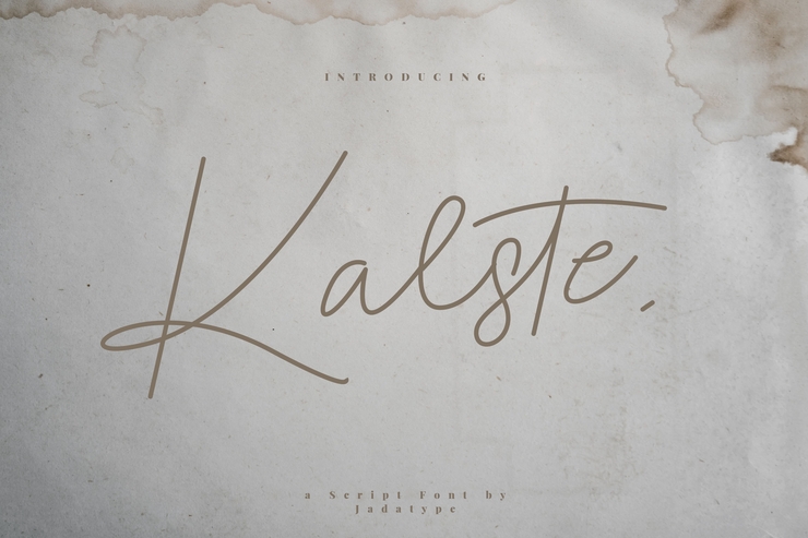 Kalste字体 1