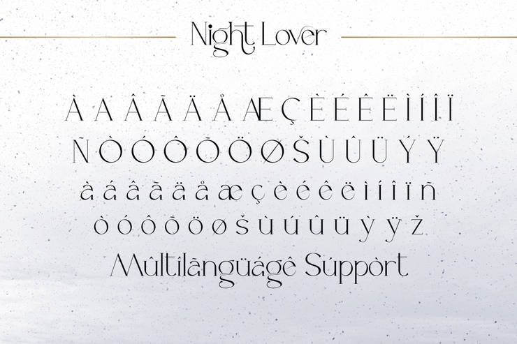 Night Lover字体 9