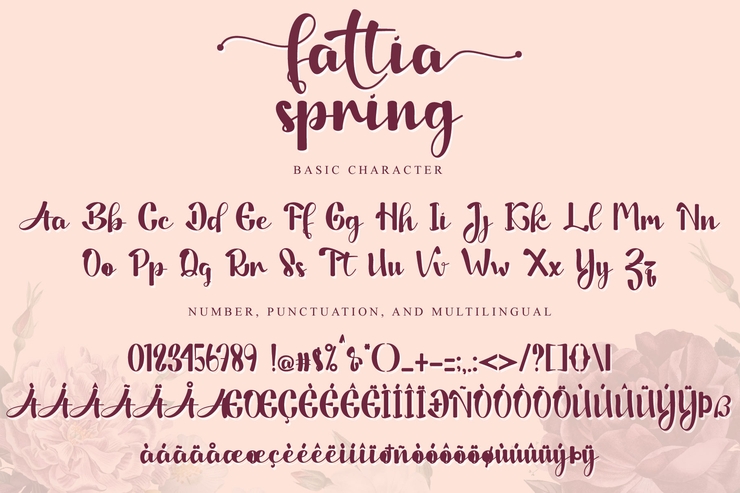 Fattia Spring -字体 8