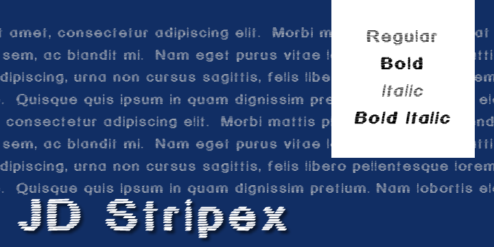 JD Stripex字体 1