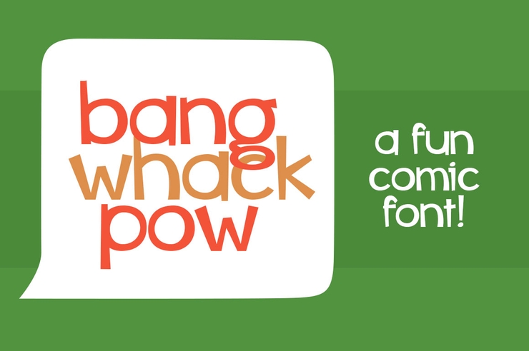 Bang Whack Pow字体 1