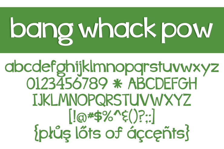 Bang Whack Pow字体 3