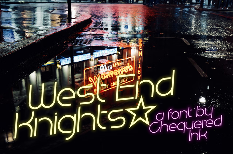 West End Knights字体 1