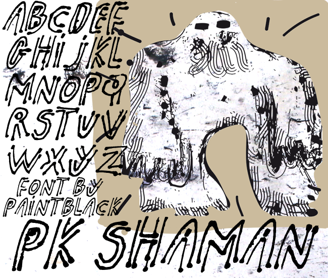 pk shaman字体 1
