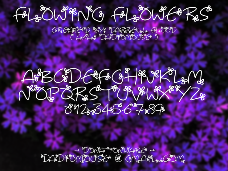 Flowing Flowers字体 1