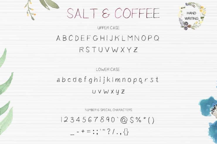 Salt And Coffee字体 1