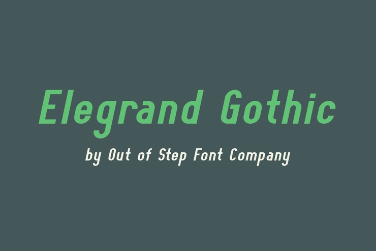 Elegrand Gothic字体 6