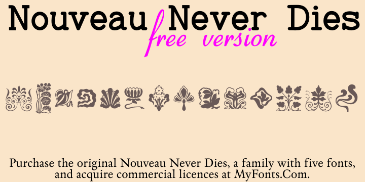 Nouveau Never Dies字体 1