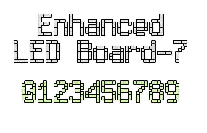 Enhanced LED Board-7字体 1