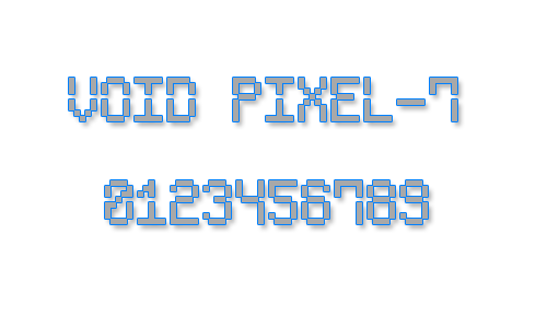 Void Pixel-7字体 1