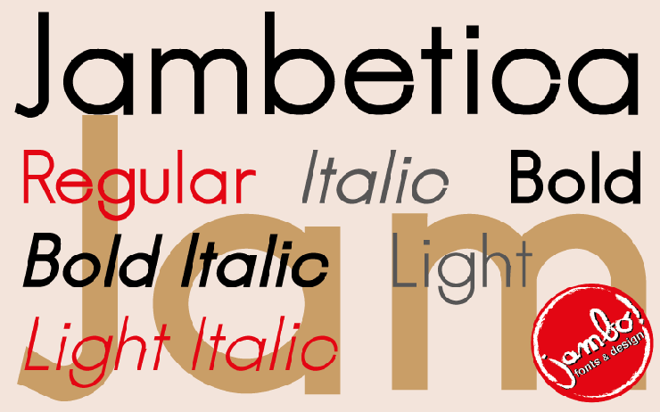 Jambetica字体 1