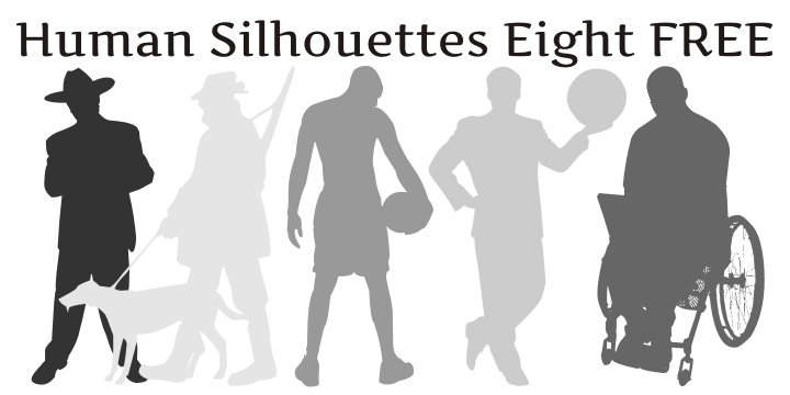 Human Silhouettes Eight字体 1