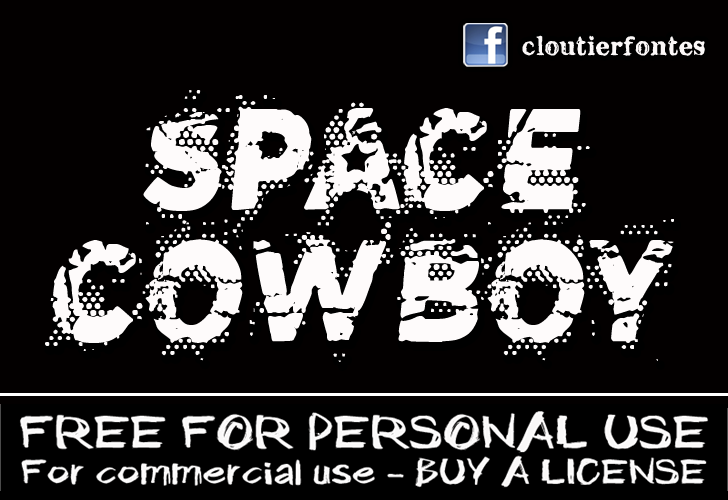 CF Space Cowboy字体 1