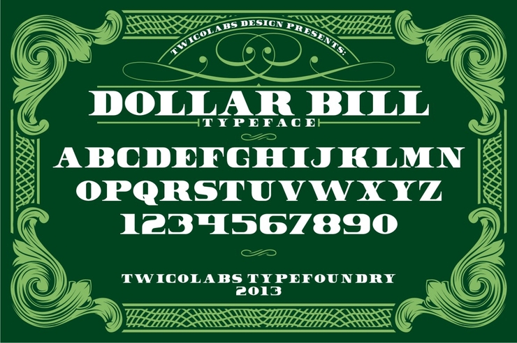 Dollar Bill字体 1