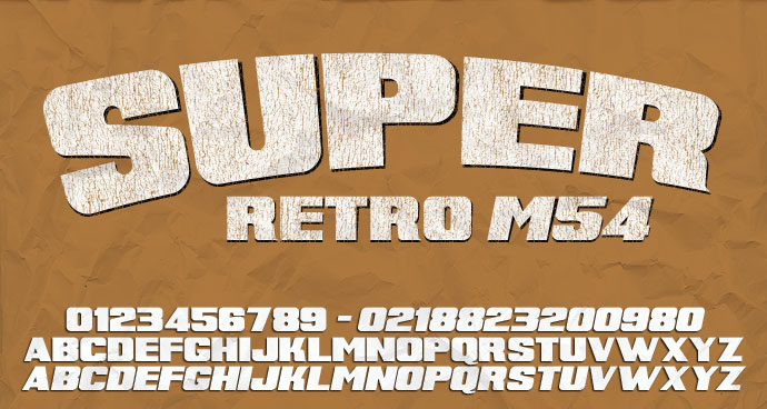 Super Retro M54字体 1