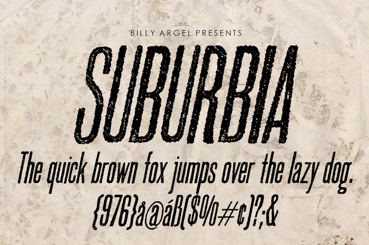 SUBURBIA字体 2