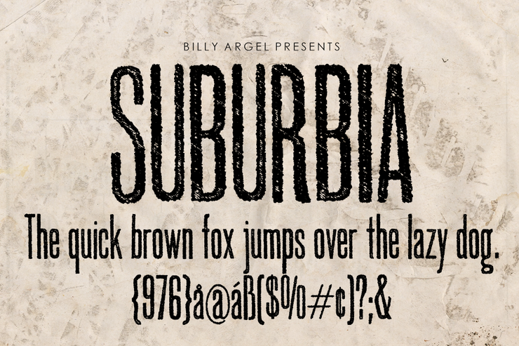 SUBURBIA字体 6