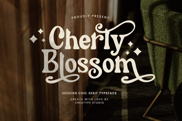 Cherly Blossom字体 6