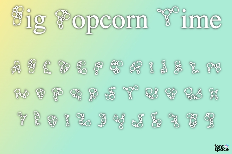 Big Popcorn Time字体 1
