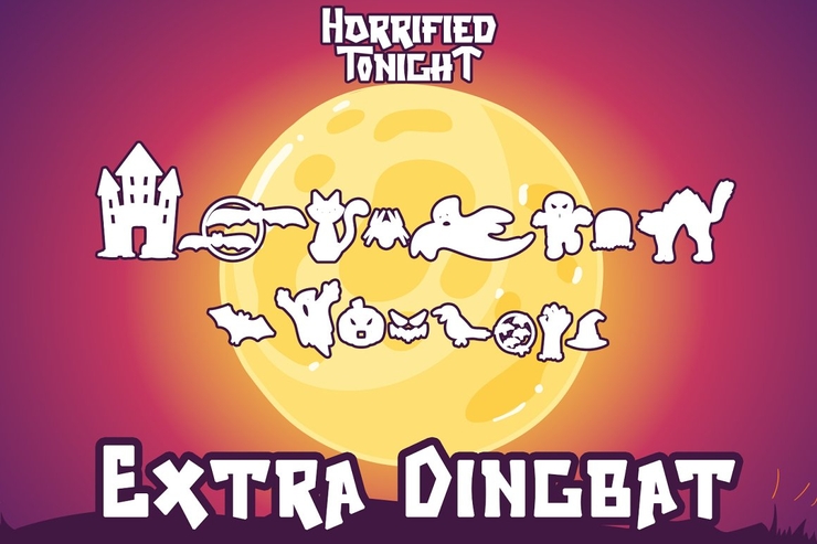 Horrified Tonight字体 3
