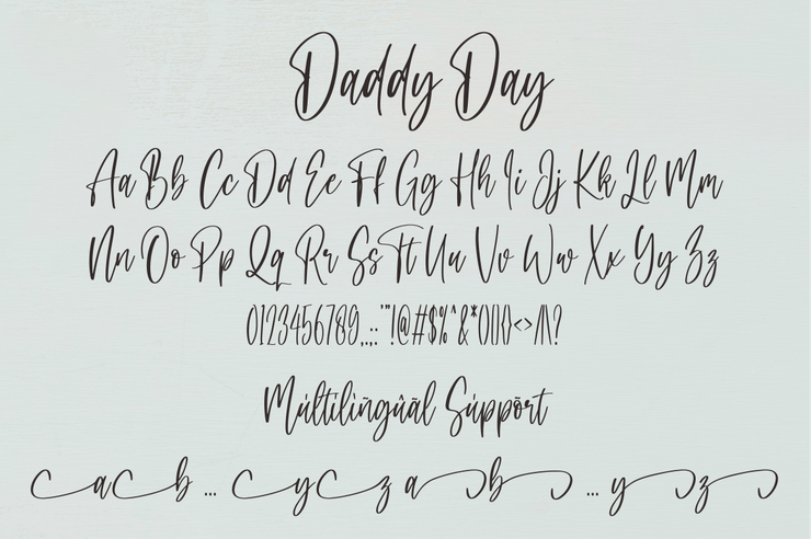 Daddy Day字体 3