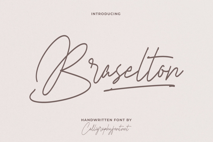 Braselton字体 1