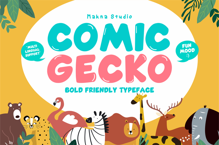 Comic Gecko字体 2