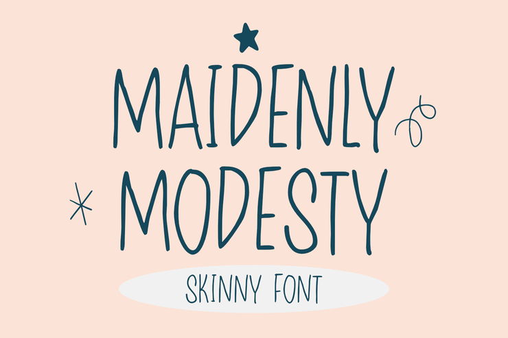 Maidenly Modesty字体 1