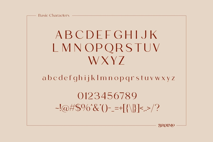 BROLIMO字体 5