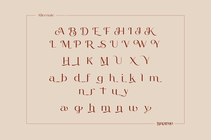 BROLIMO字体 6