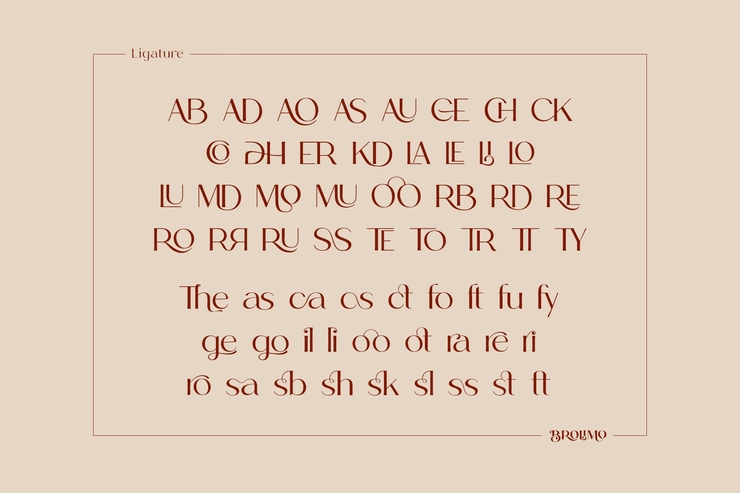 BROLIMO字体 9