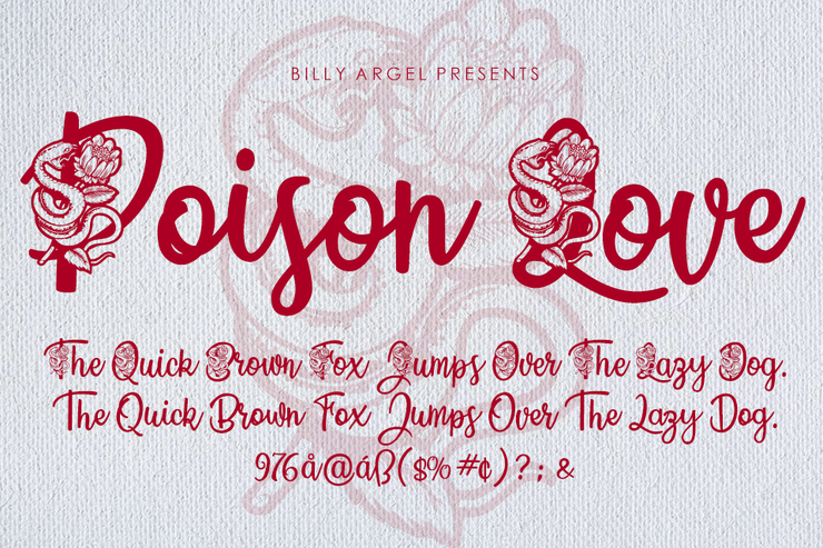 Poison Love字体 2
