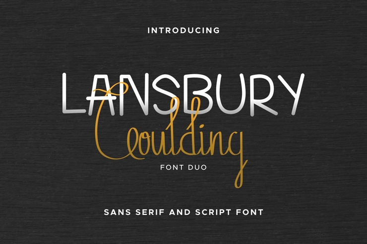 Lansbury G字体 1